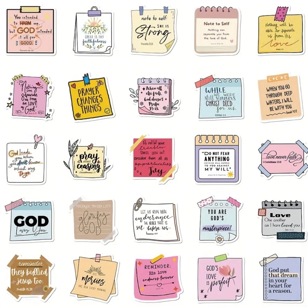 Inspirational Stickers Set - Multicolor - Picture 5 of 10
